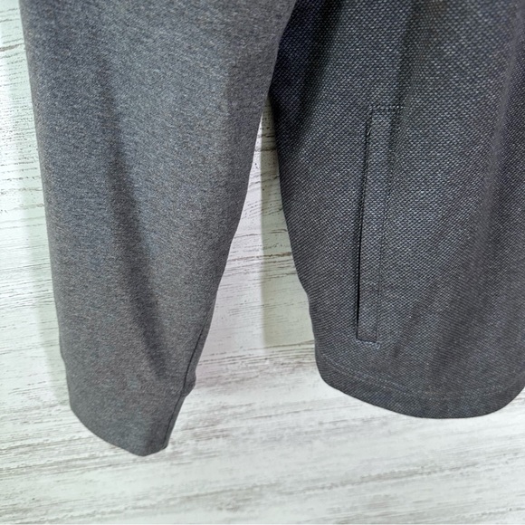 RAFFI Full Zip Varsity Jersey Knit Jacket Gray XL - Picture 4 of 11